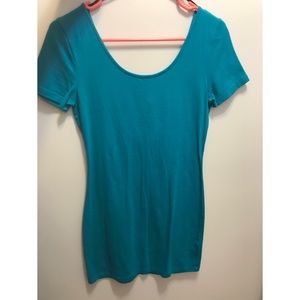 Teal mini dress